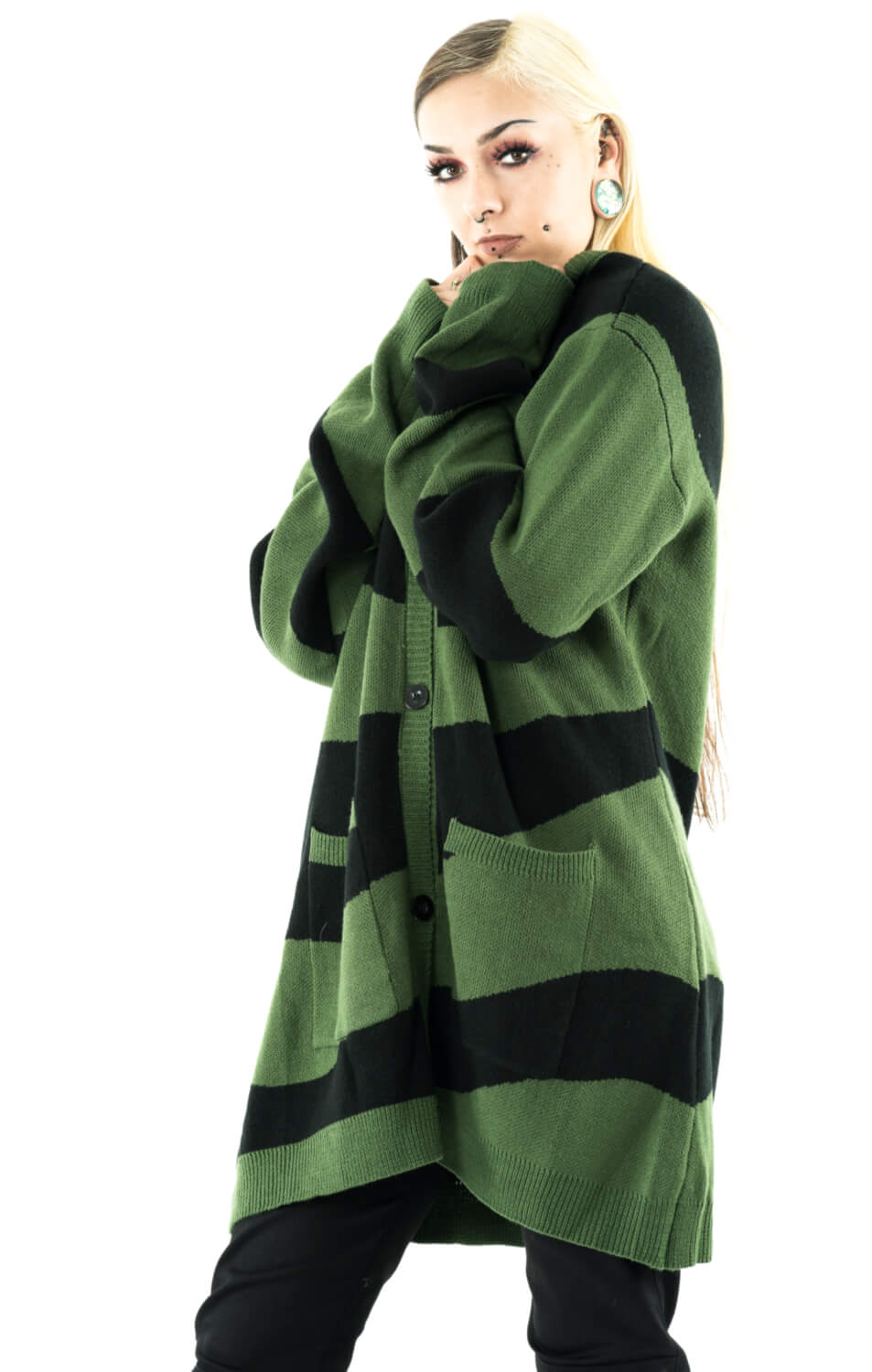Tidal Cardigan Green