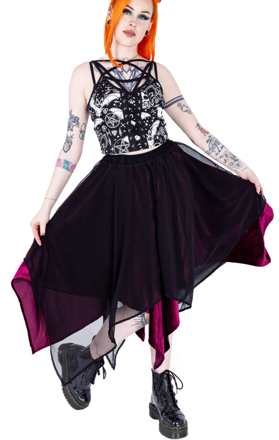 Oceane Skirt Red