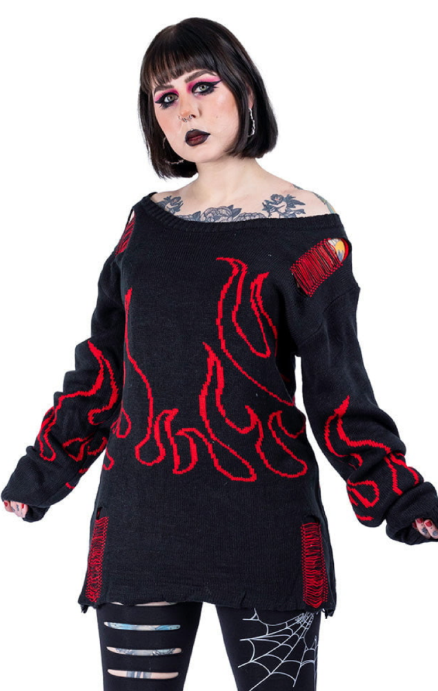 Depths Of Hell Jumper Red&Black RRP £44.99