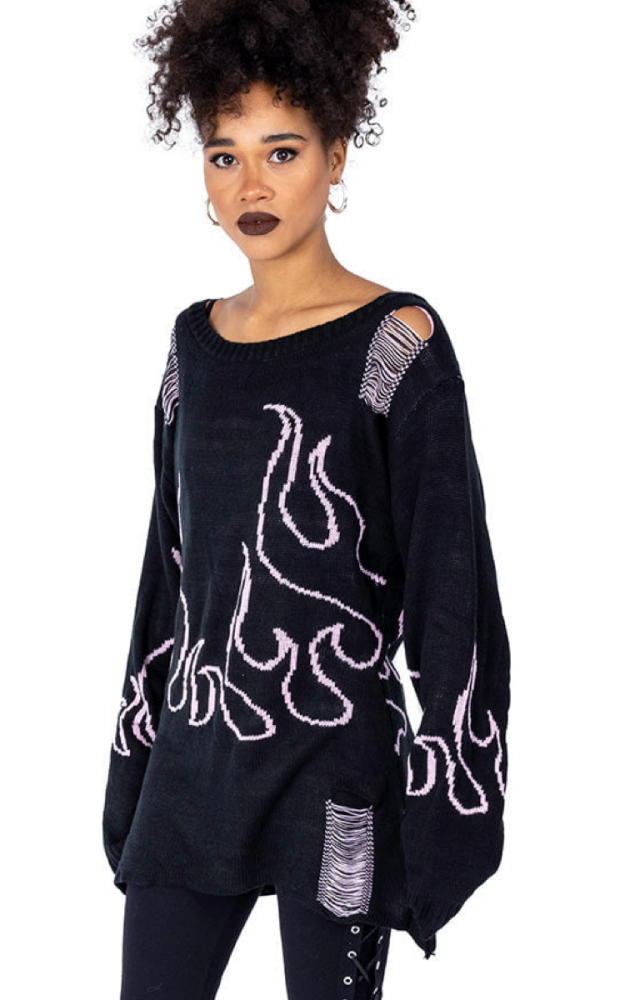 Depths Of Hell Jumper Pink&Black RRP £44.99