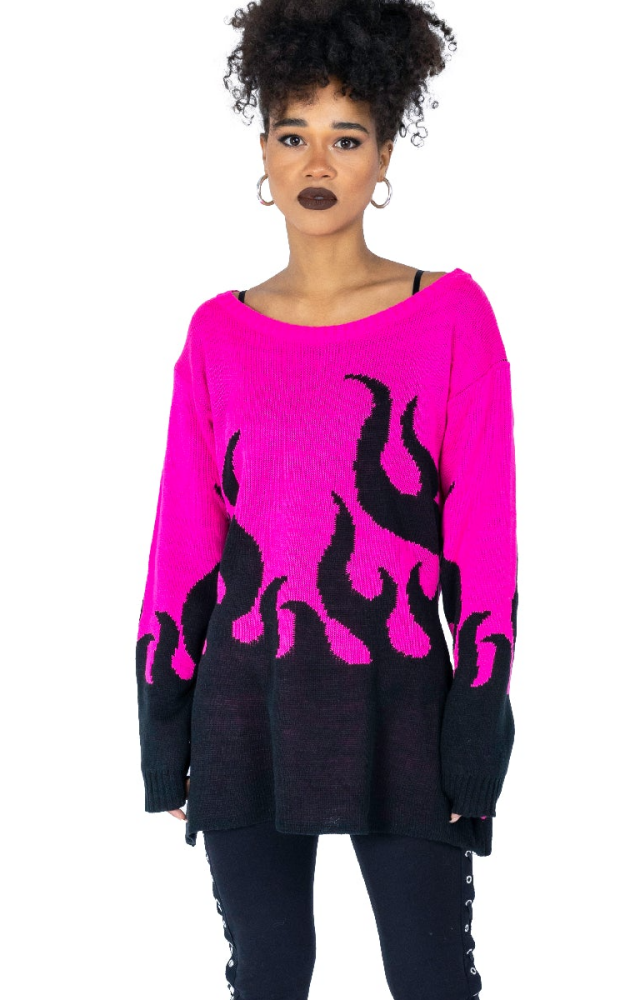 Flamethrower Jumper Pink