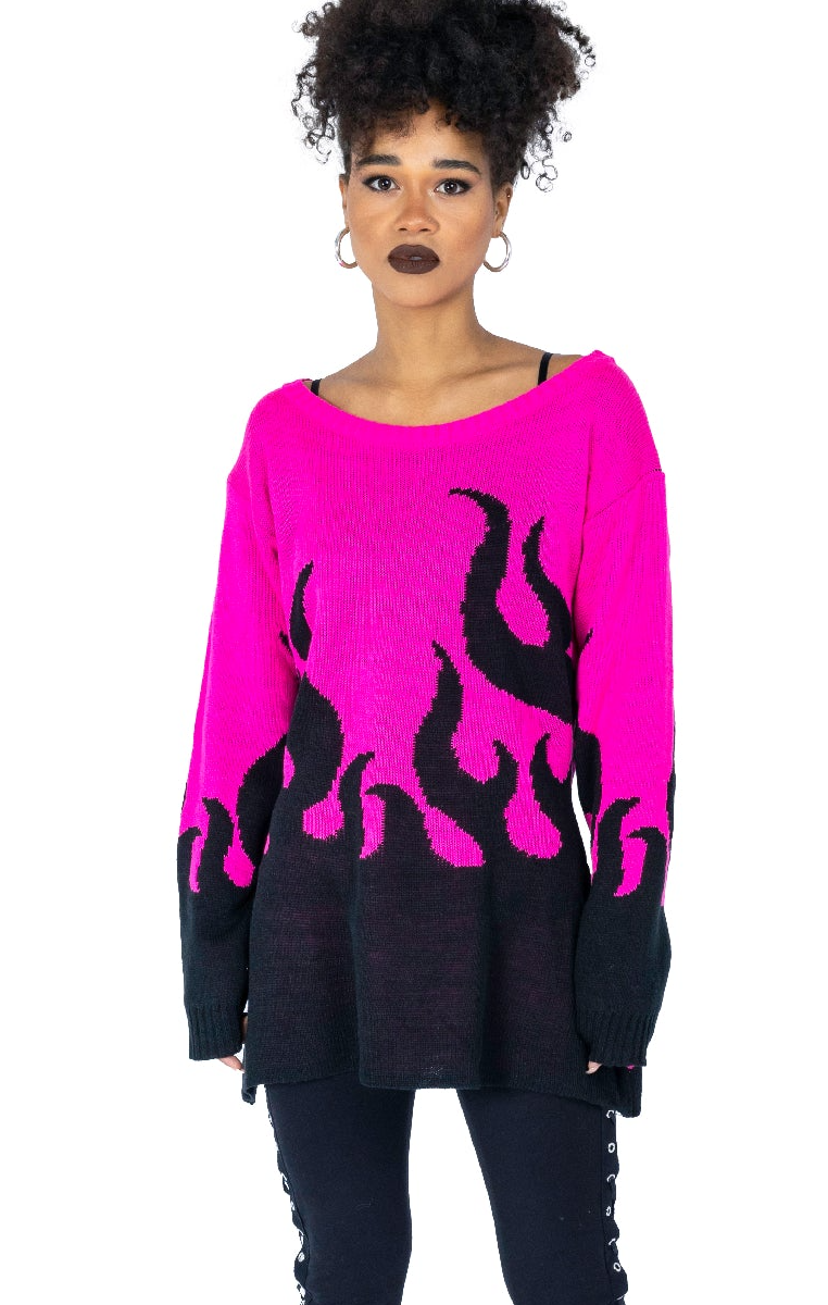 Flamethrower Jumper Pink