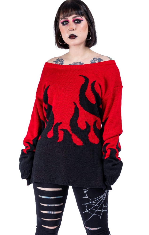 Flamethrower Jumper Red