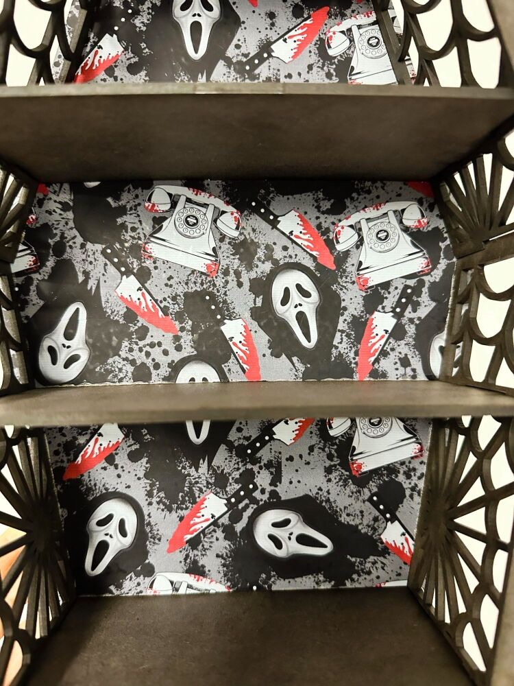 Ghostface Scream Coffin Shaped Shelf