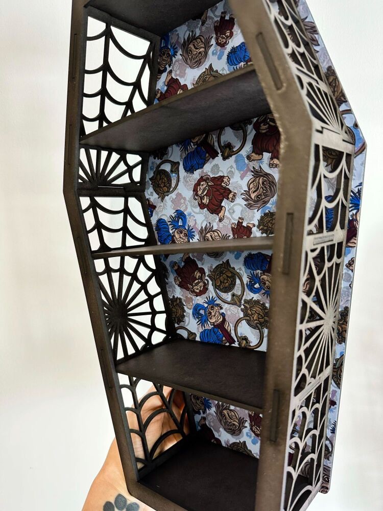 Cute Labyrinth Coffin Shaped Shelf