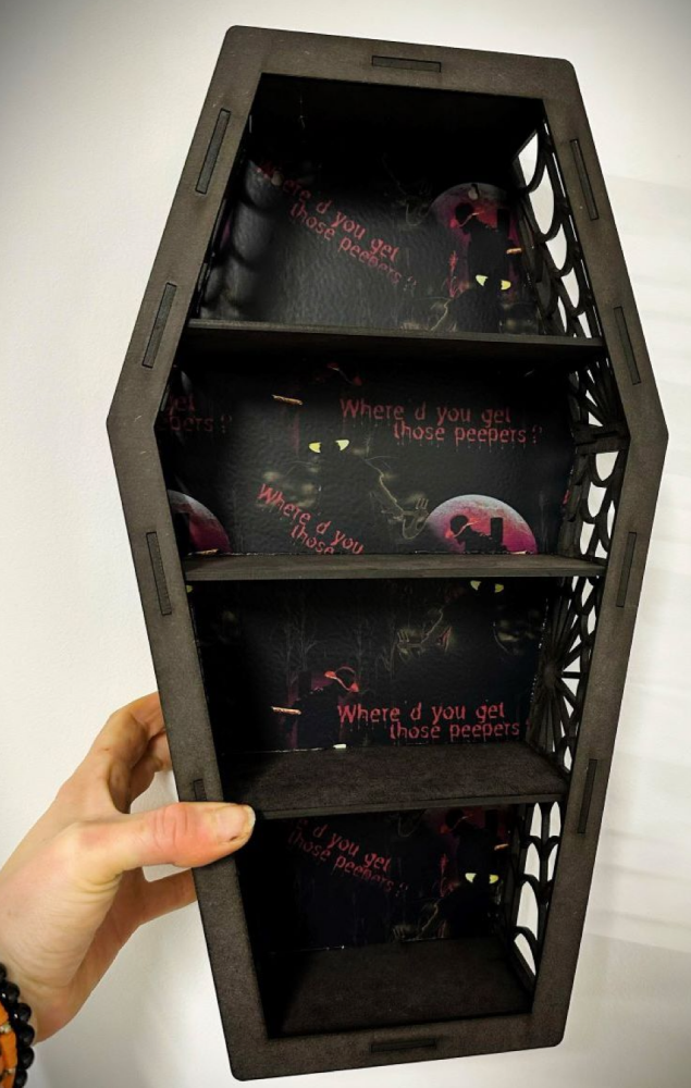 Jeepers Creepers Horror Coffin Shaped Shelf