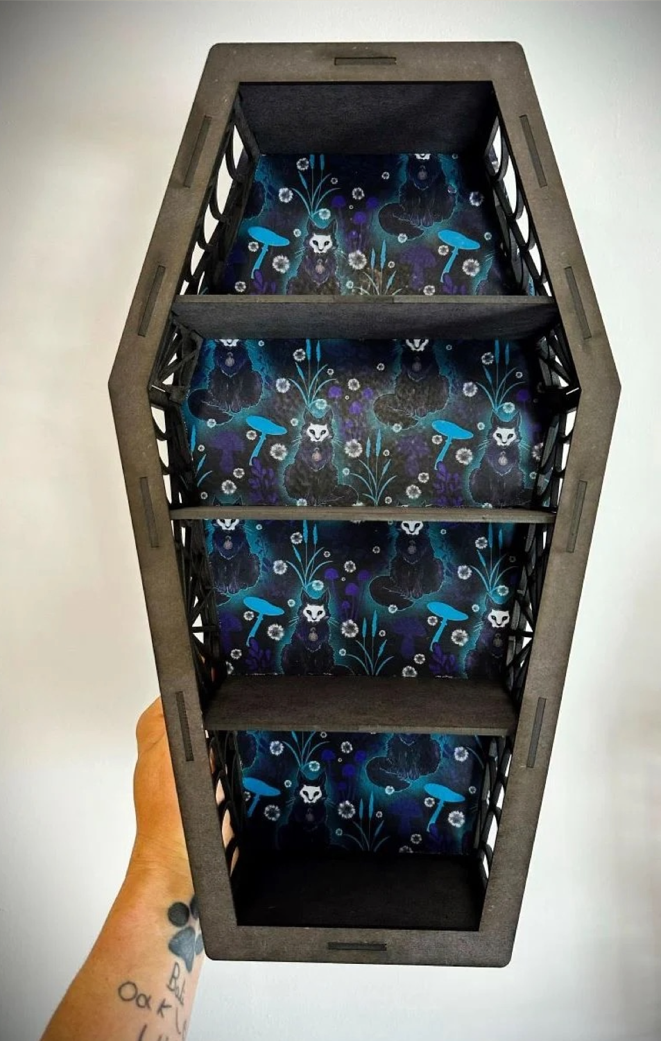 Cat Familiar Coffin Shelf