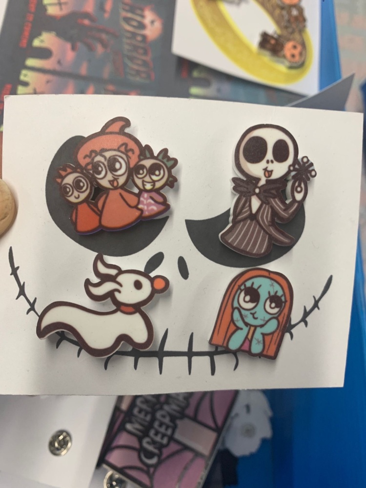 Nightmare Before Christmas set of 4 pin badges