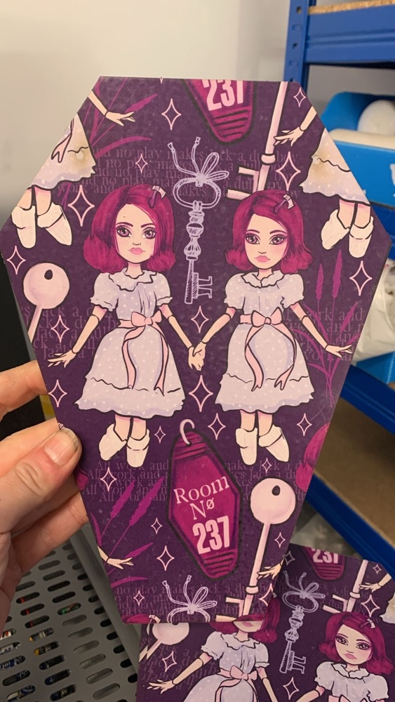 The Shining Twins coffin hanging decoration (faulty print - see images) RRP &pound;11.99