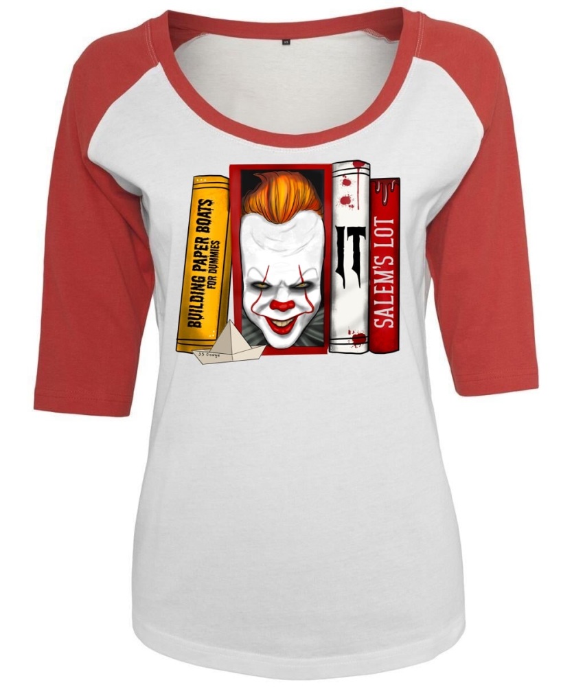 Horror Nook Red Raglan top RRP £24.99