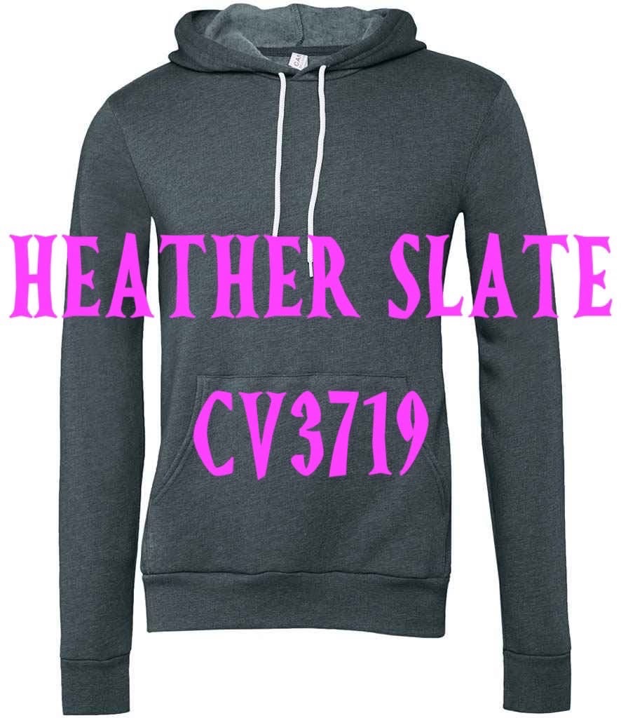 HEATHER SLATE PULLOVER HOODIE CV3719 - HALLOWEEN HANGOVER