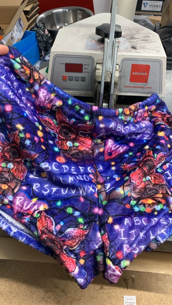 Stranger Things fluffy pyjama shorts size 16-18