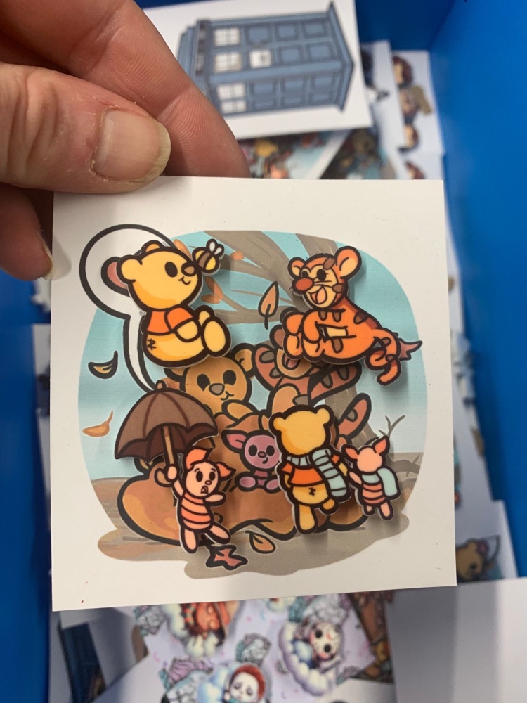Winnie the Pooh set of 4 pins RRP &pound;9.99
