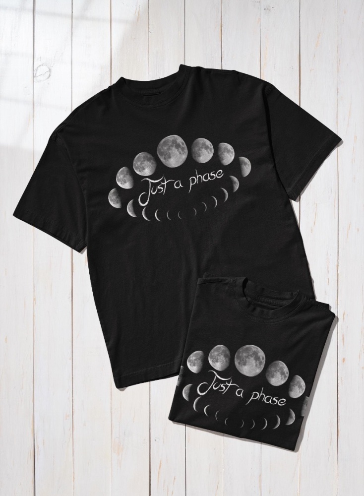 Just a Phase t shirt black