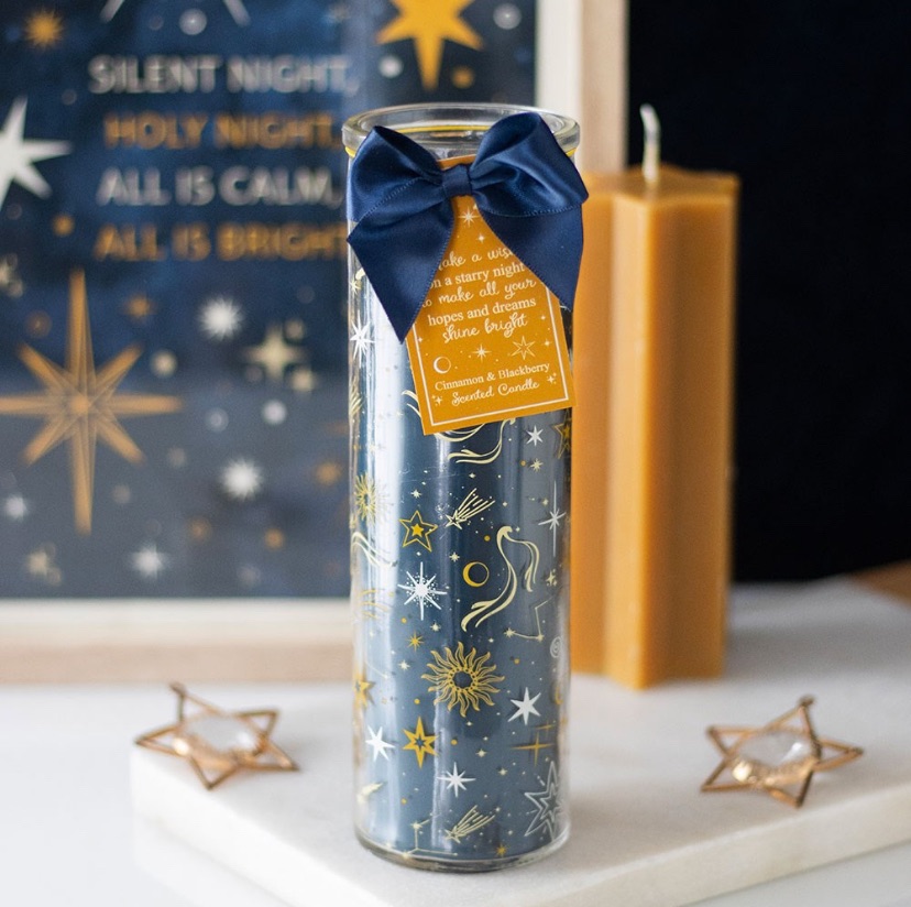 STARRY NIGHT CINNAMON & BLACKBERRY TUBE CANDLE RRP £12.99