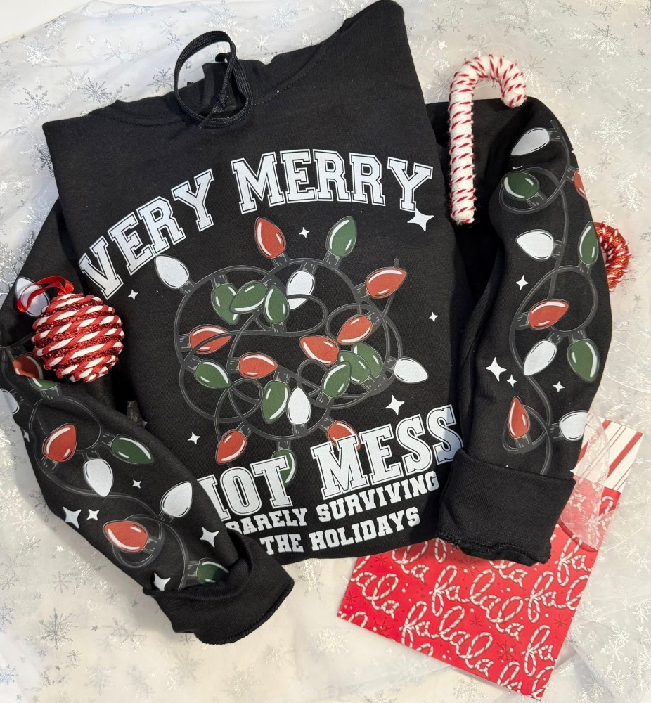 Very Merry Hot Mess Top