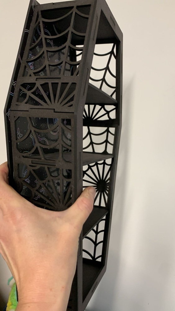 Pastel Bats and Moons Coffin Shelf