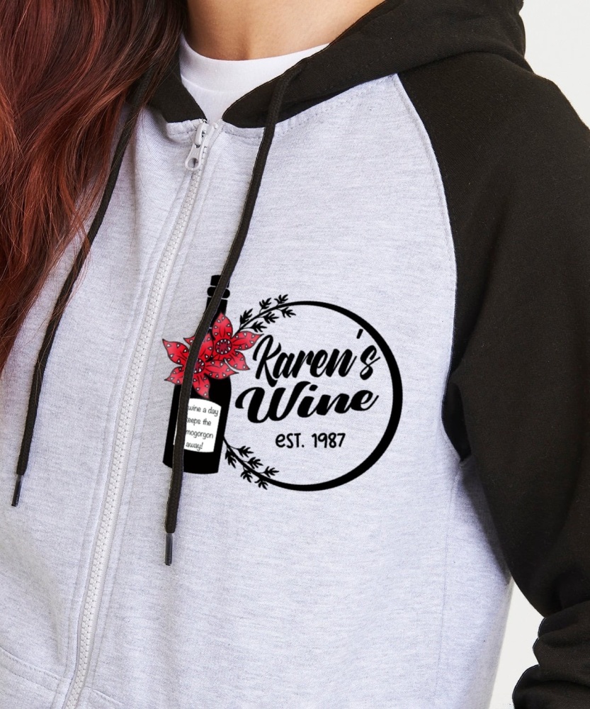 Karen&rsquo;s Wine hoodie RRP &pound;39.99