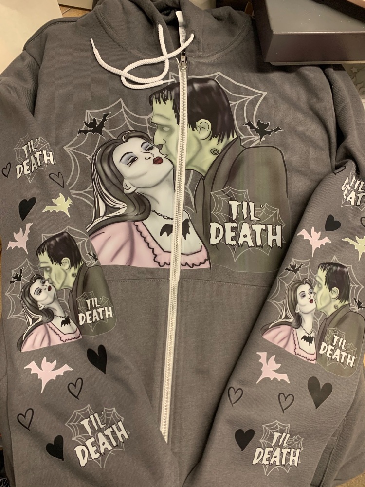 TIL DEATH ZIP HOODIE RRP &pound;39.99