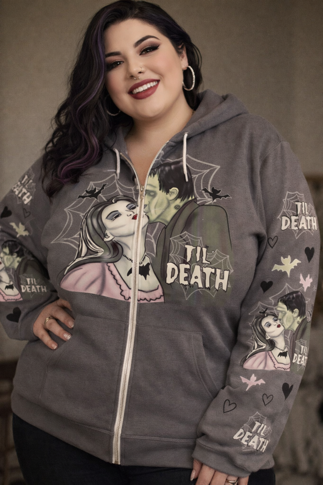 TIL DEATH ZIP HOODIE RRP &pound;39.99
