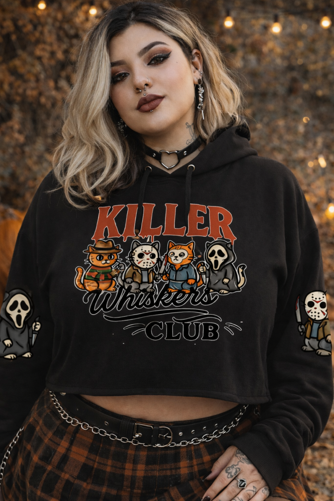 Killer Whiskers crop Hoodie RRP &pound;29.99