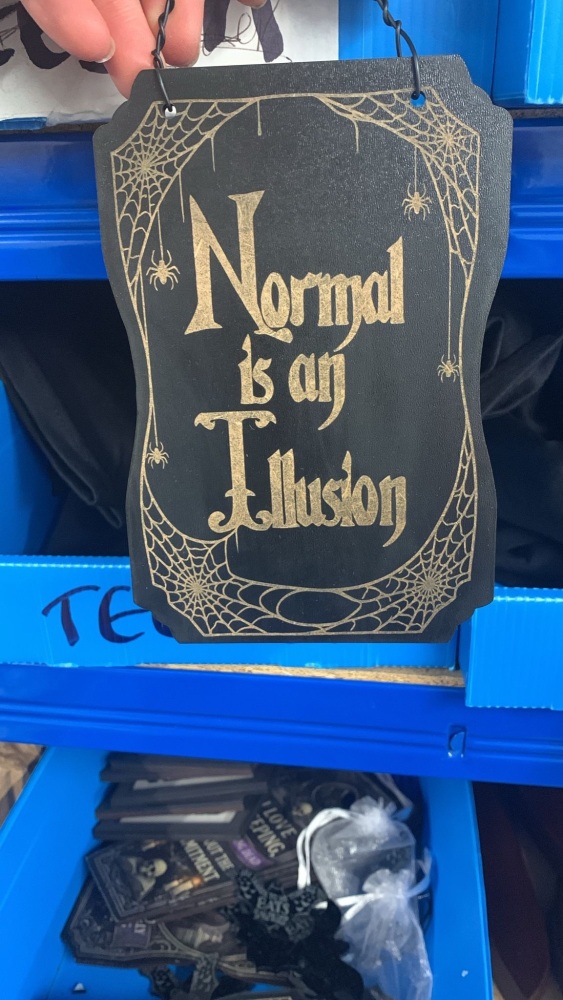 Normal is an Illusion sign