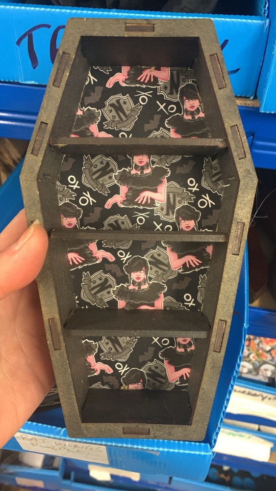 Wednesday mini coffin shelf