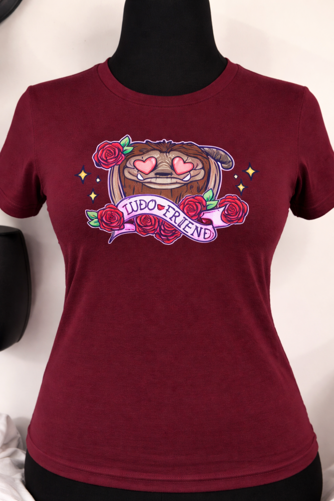 Ludo Maroon Tshirt RRP &pound;19.99 - Free with discount code LUDOTEE