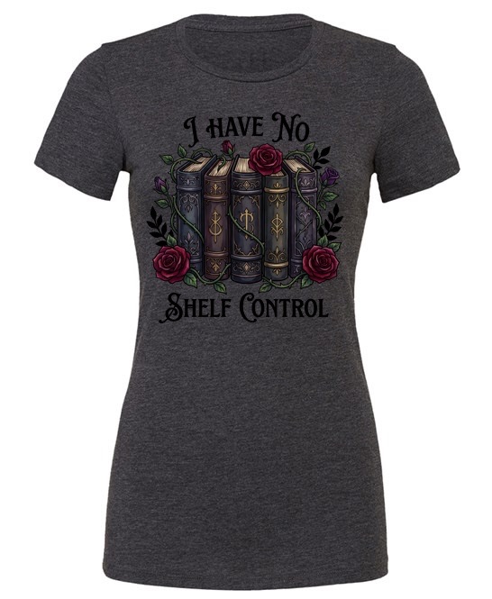 Shelf Control grey Tshirt RRP &pound;19.99 - Free with discount code SHELFTEE