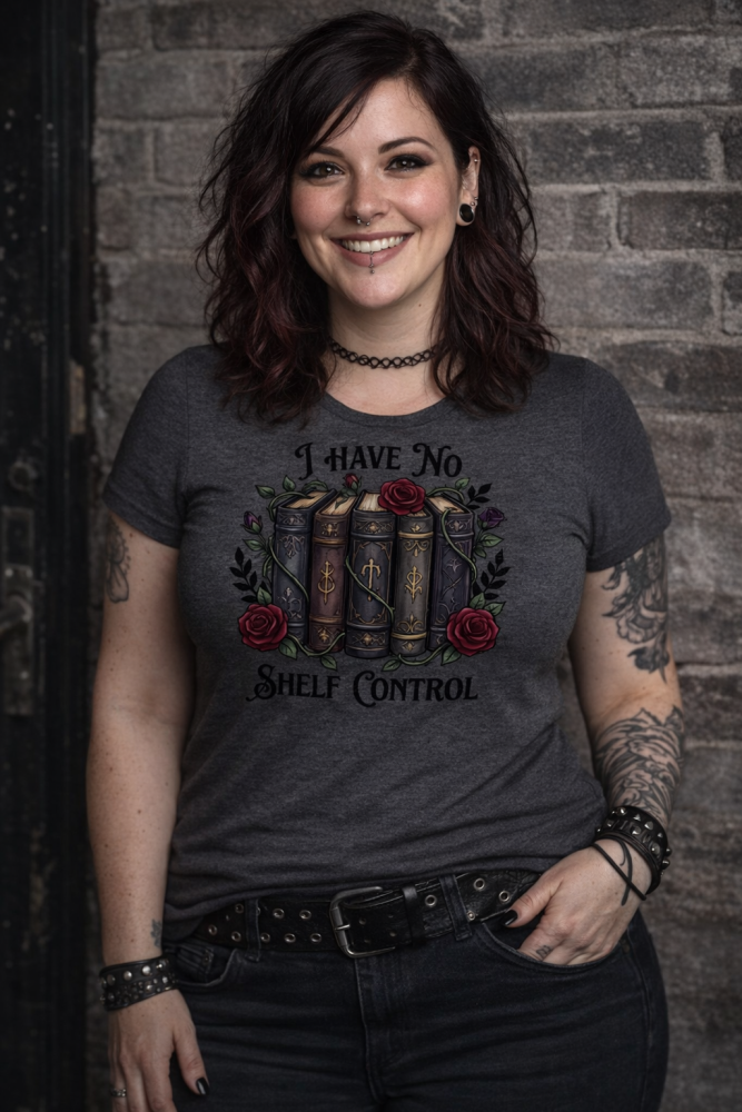 Shelf Control grey Tshirt RRP &pound;19.99 - Free with discount code SHELFTEE