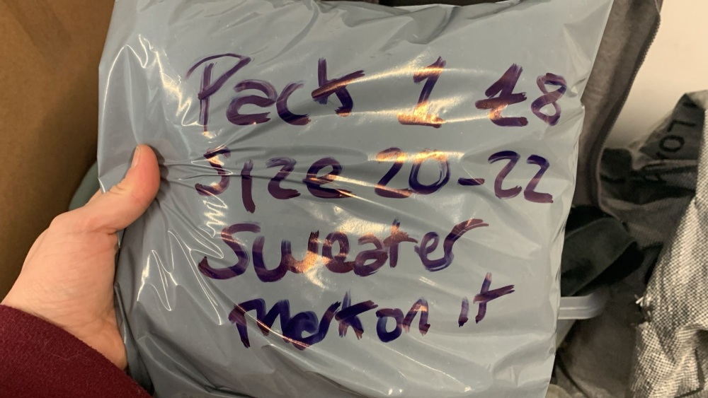 Mystery Pack 1 size 20-22 sweater (mark on it)