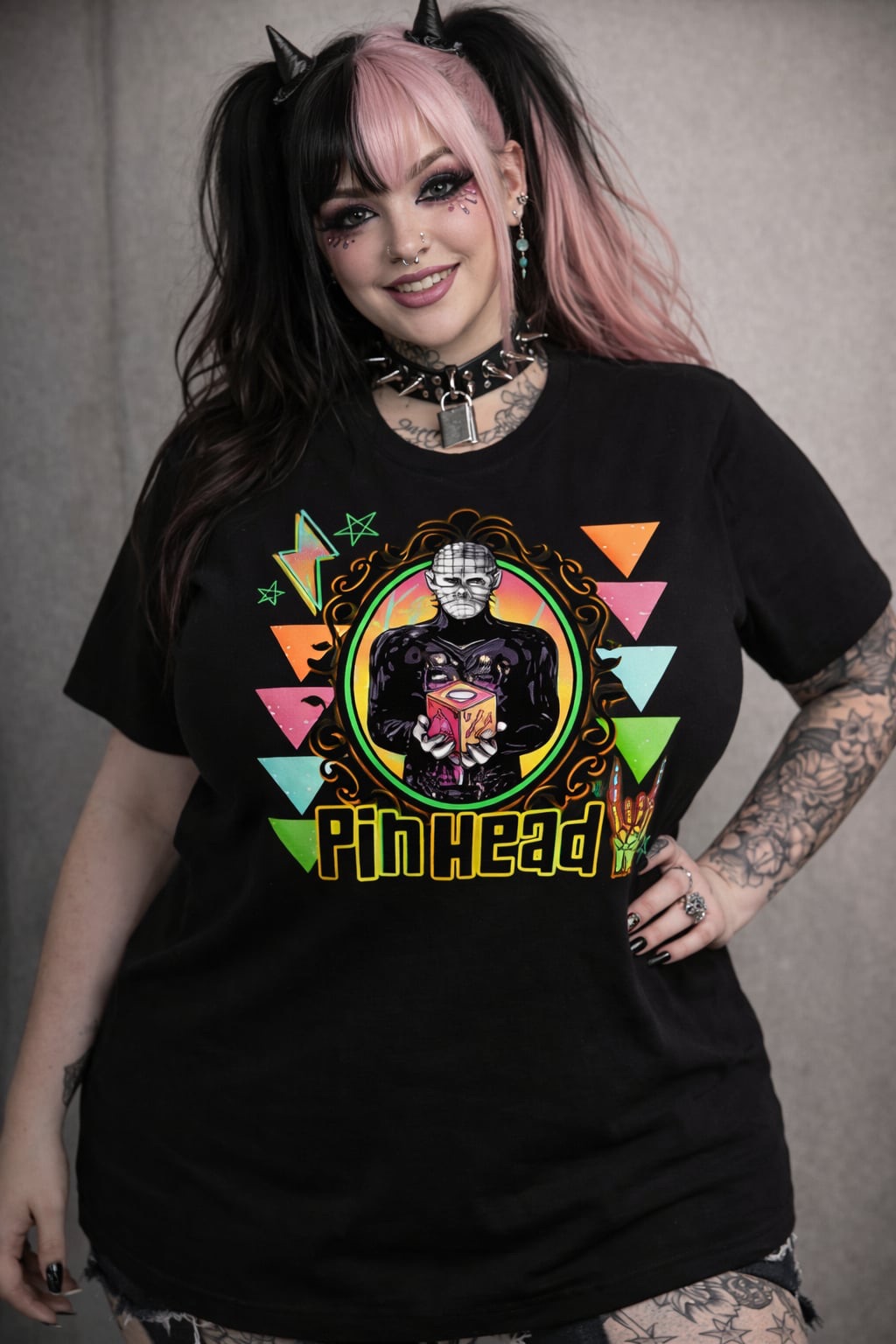 Pinhead Lumi Black tee CV012