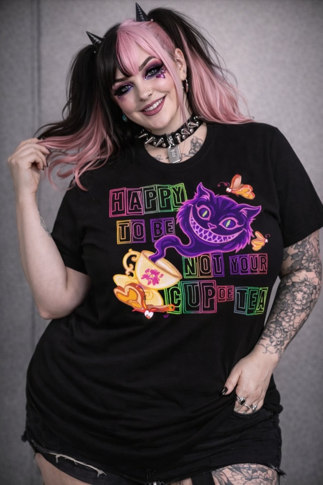 Not Your Cup Of Tea Black tee CV012