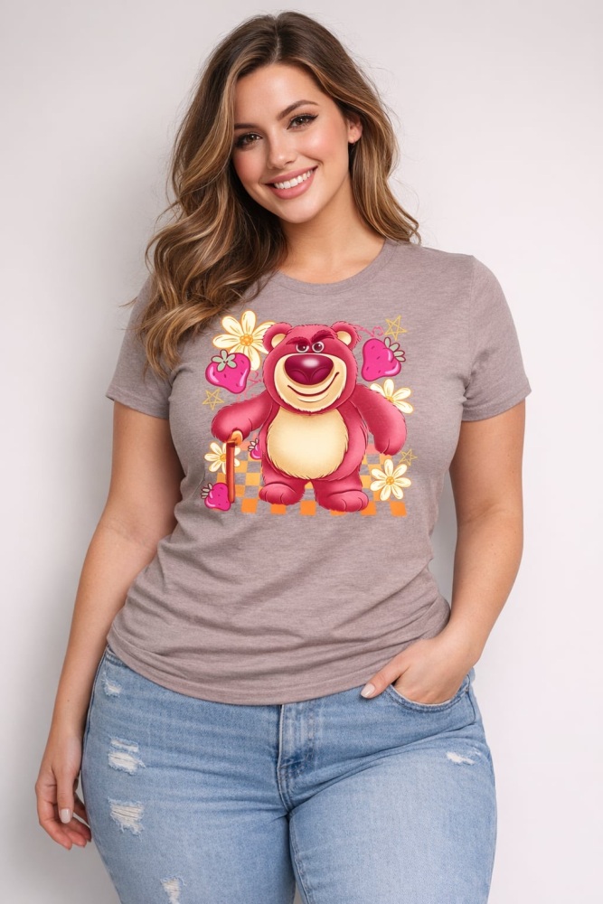 Lotso Heather Pink Gravel t shirt CV01HHEPG
