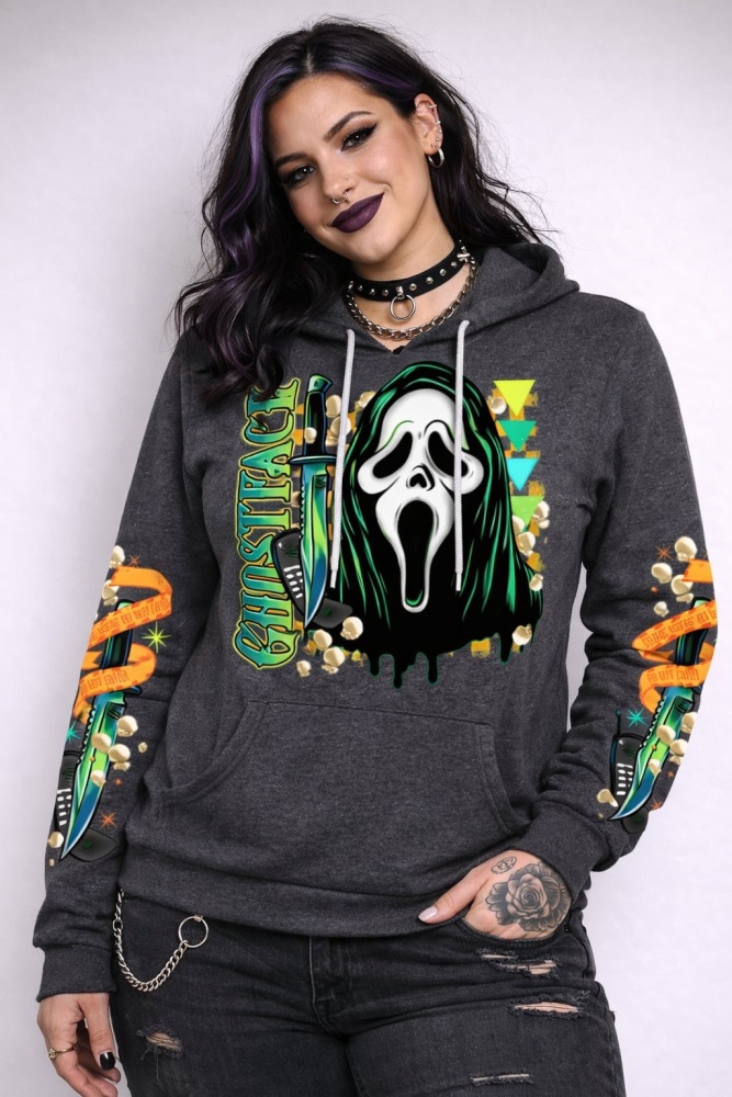 Scream Knife Lumi deep Heather pullover hoodie BE105GHEA
