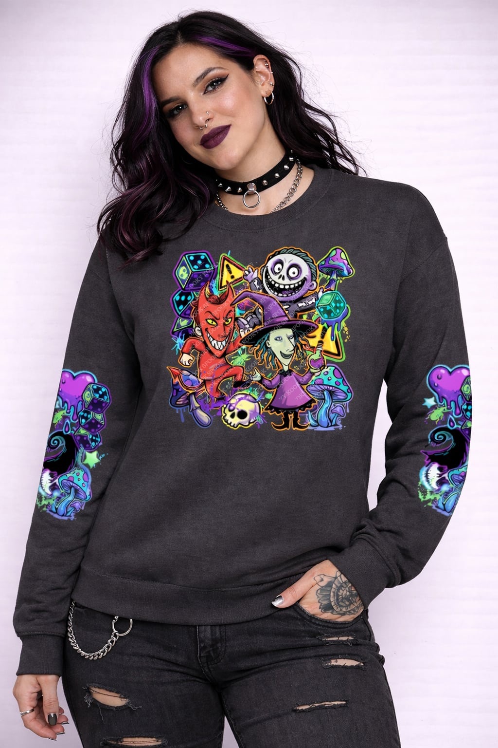 Lock Shock Barrel dark grey sweatshirt BE045