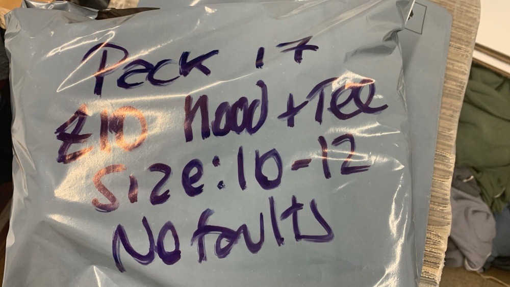 Mystery pack 17 size 10-12 hood and tee (no fault)