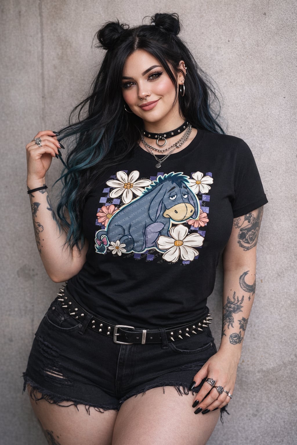 Eeyore black tee