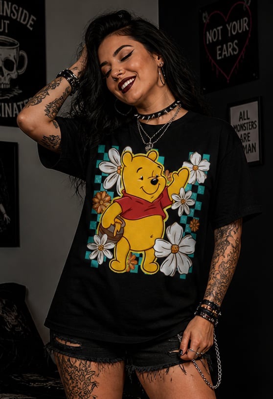 Winnie The Pooh black t shirt RRP &pound;19.99