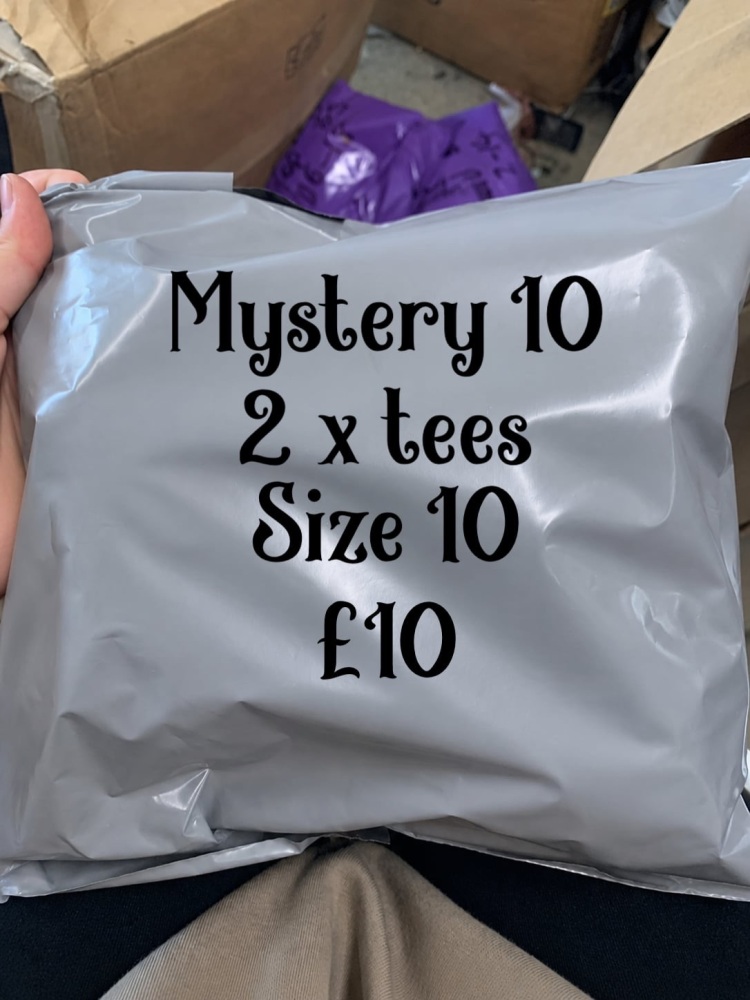 Mystery 10 2x tees size 10