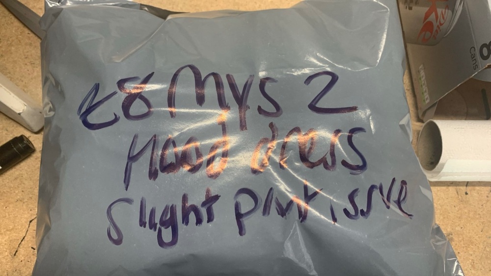 Mystery 2 - hood dress size 12-14 (slight print issue)