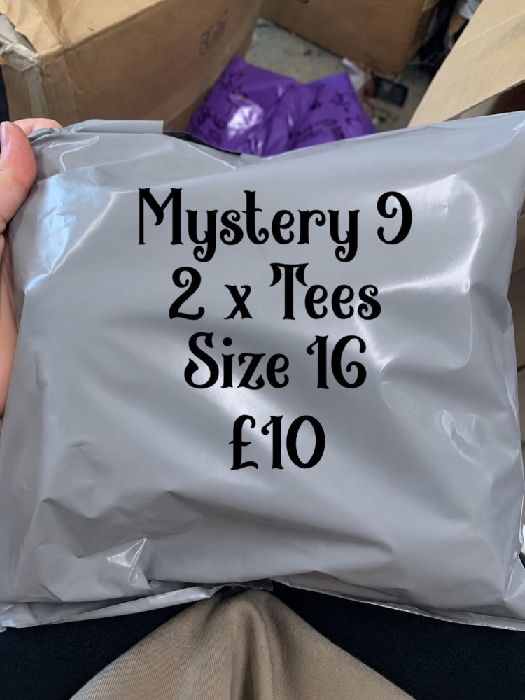 Mystery 9 2x tees size 16