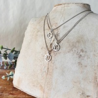 Handmade Silver Initial Necklace