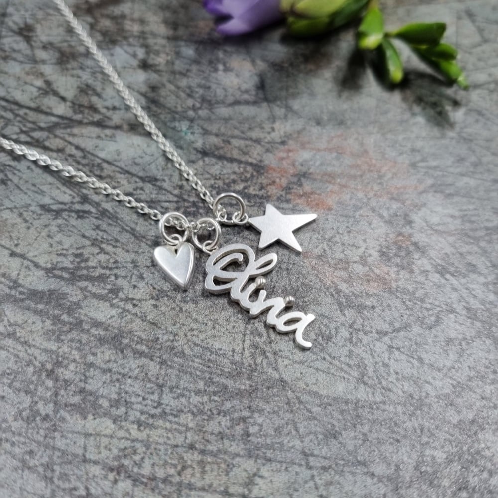 Silver Personalised Name Necklace