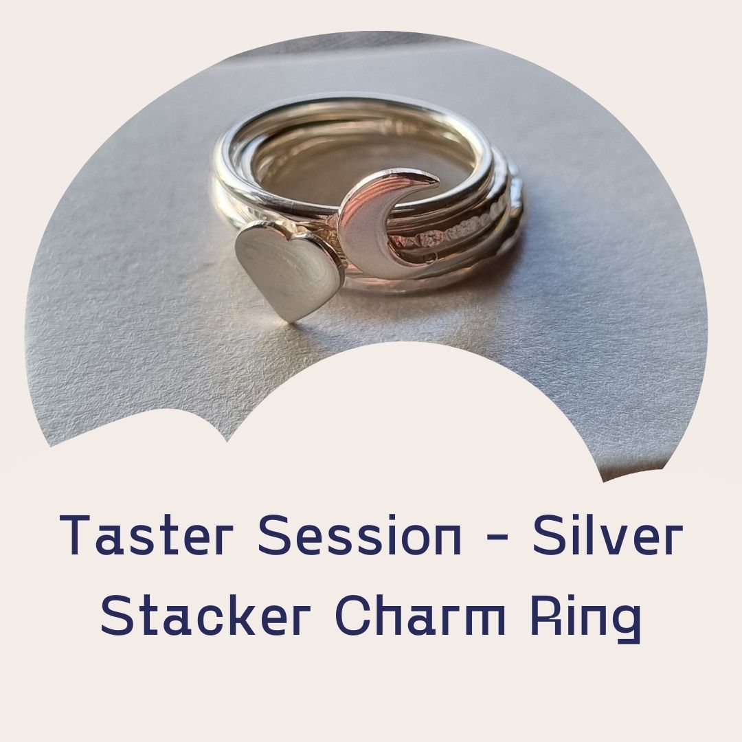 Jewellery Taster session - make a silver stacker charm ring with Faith  - 13th May 2024