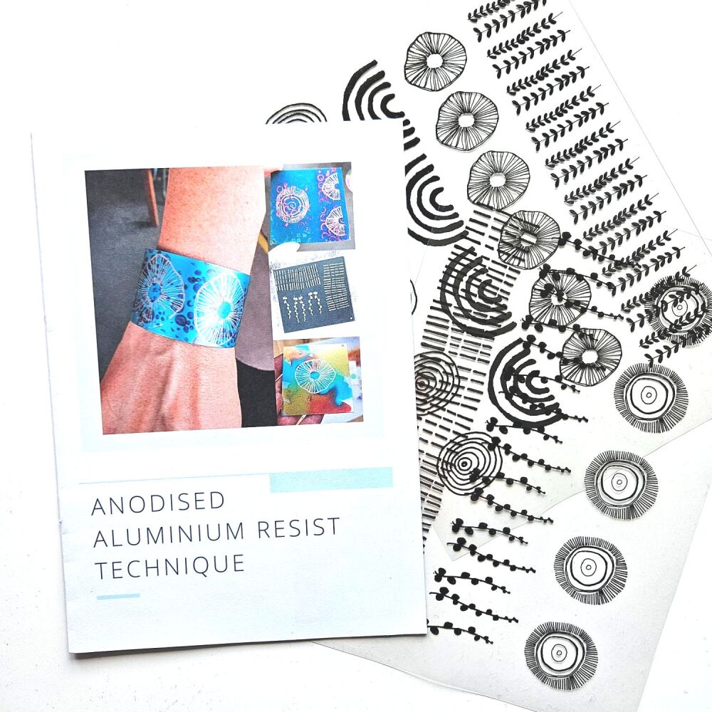 How to create an acetate resist for colourful aluminium - booklet