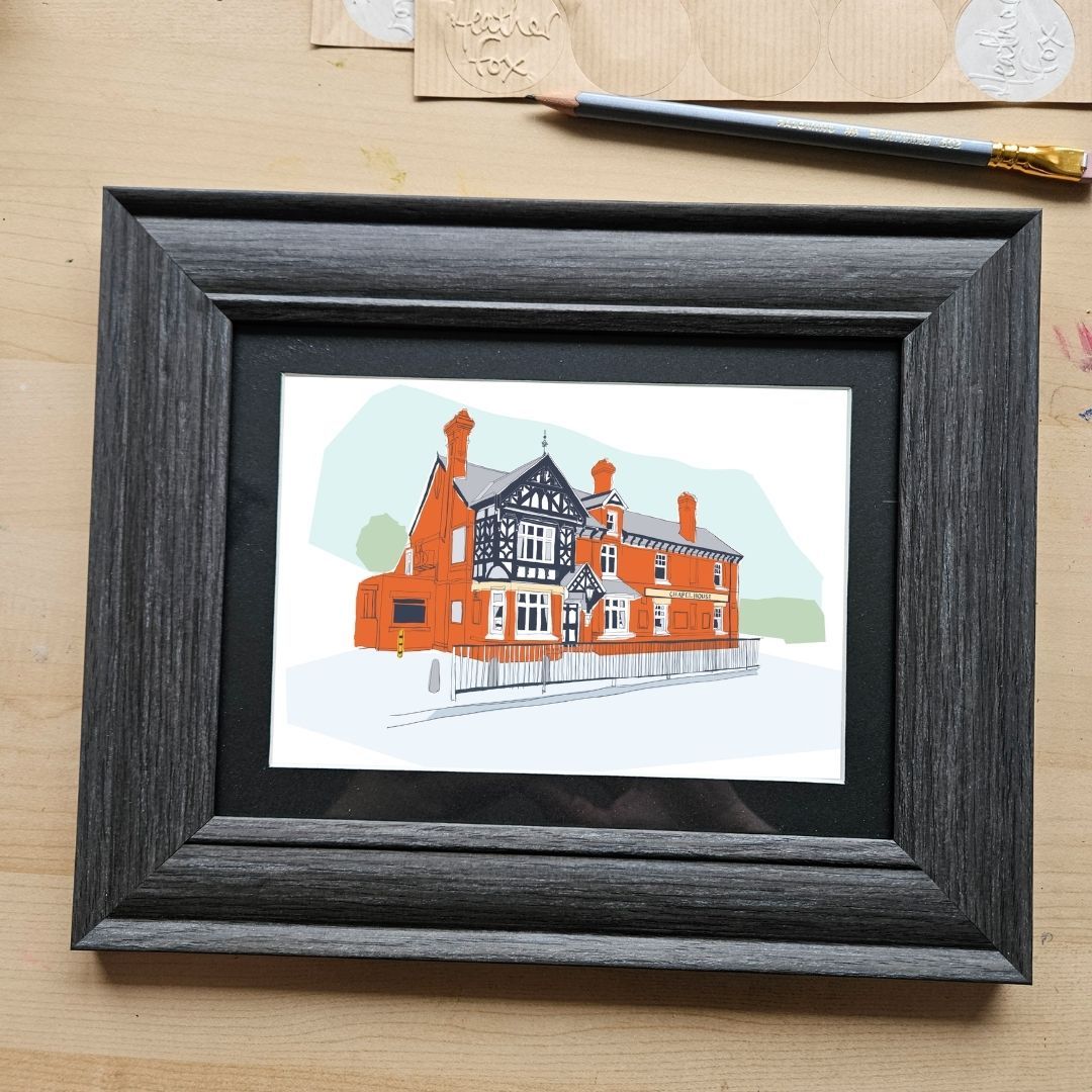 New for 2025 - The Chapel House, Great Sankey – Art Print