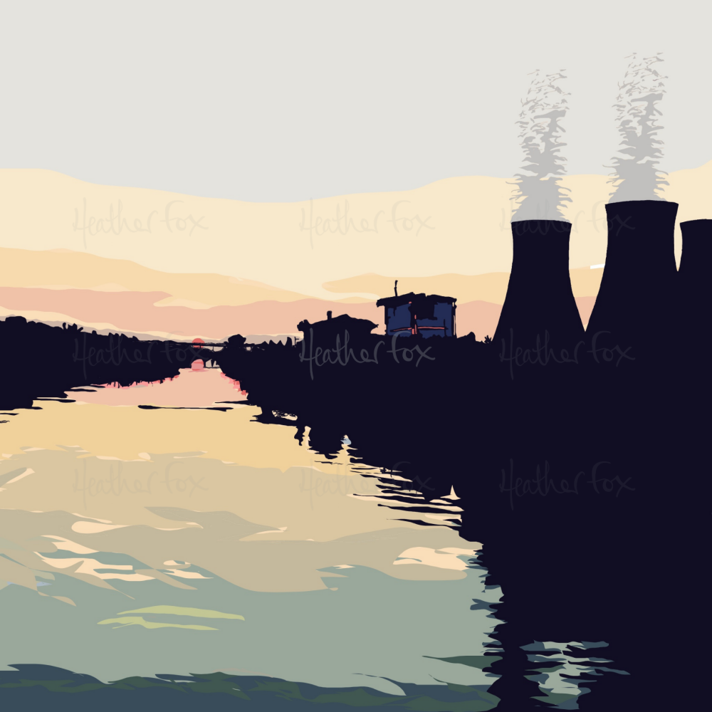 Fiddlers Ferry – muted tones Art Print