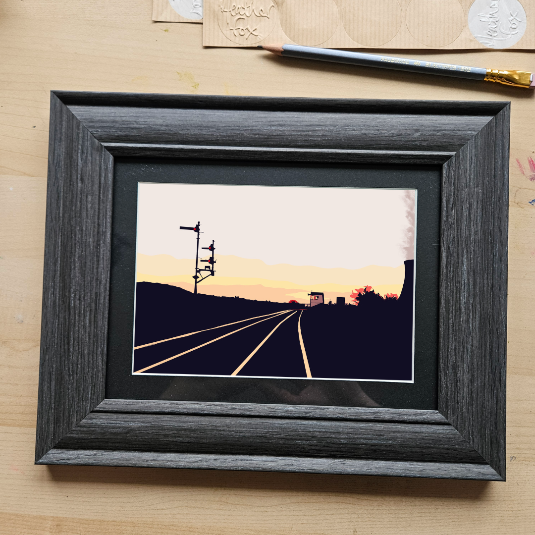 Down the Tracks to Fiddlers Ferry – Art Print