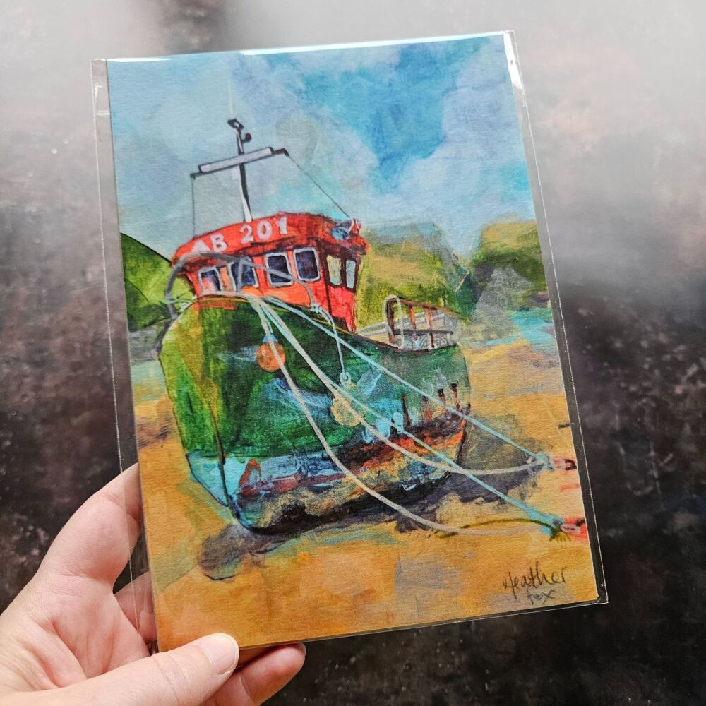 Barmouth Boat – Art Print
